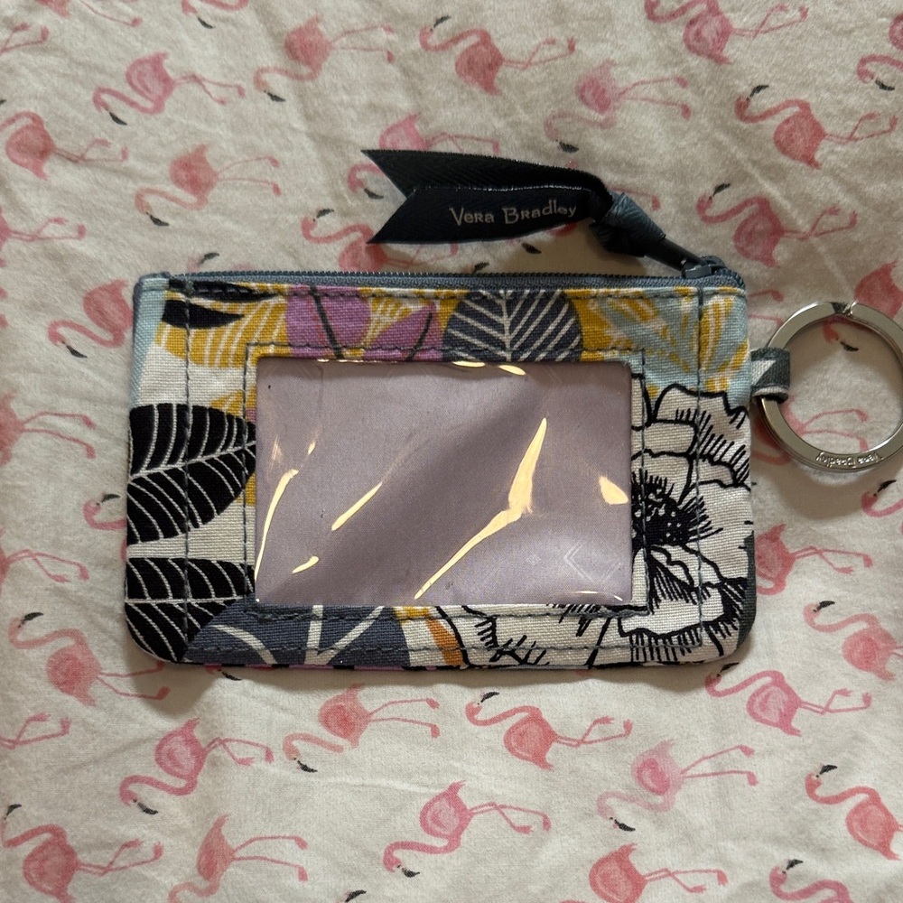 Vera Bradley Floral Keyring ID Case